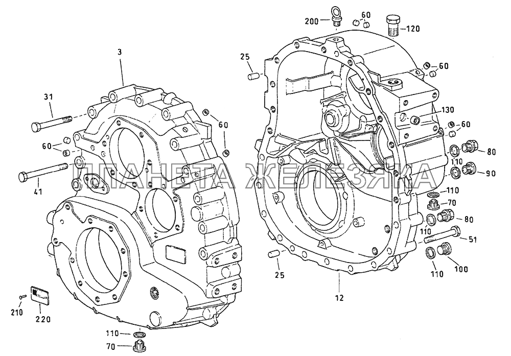 Картер КамАЗ-6520 (Euro-2, 3)